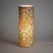 Cylinder fabric table lamp Lodden bleu gris Morris&co. lit XXL