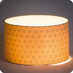 Drum fabric lamp shade / pendant shade Suna lit Ø30
