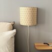Wall lamp shade Suna with plug-in cable in linen