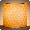Fabric half lamp shade for wall light Suna lit