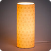Cylinder fabric table lamp Suna lit M