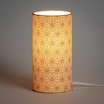 Cylinder fabric table lamp Suna lit S
