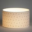 Drum fabric lamp shade / pendant shade Mini pépite céladon lit Ø30