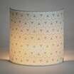 Fabric half lamp shade for wall light Mini pépite céladon lit