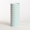 Cylinder fabric table lamp Mini pépite céladon M