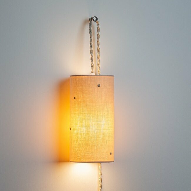 mid century plug in pendant light