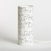 Cylinder fabric table lamp Human M