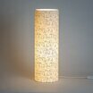 Cylinder fabric table lamp Human lit XXL