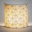 Fabric half lamp shade for wall light Pollen lit