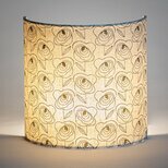 Fabric half lamp shade for wall light Pollen