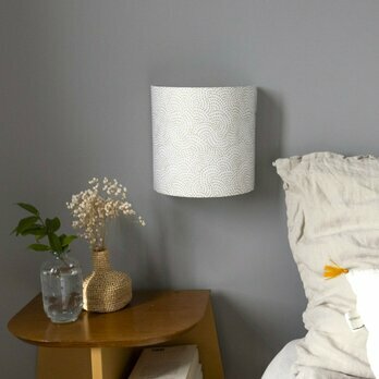 Fabric half lamp shade for wall light Sésame