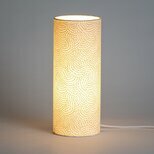Cylinder fabric table lamp Sésame