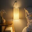 Fabric plug-in pendant lamp Sésame lit