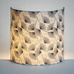 Fabric half lamp shade for wall light Pistil lit