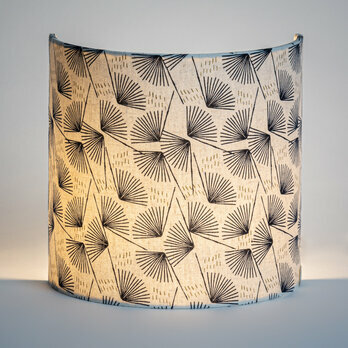 Fabric half lamp shade for wall light Pistil