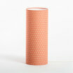 Cylinder fabric table lamp Hoshi rose lit L