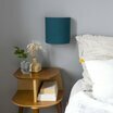 Cotton plumetis half lamp shade for wall light Canard lit
