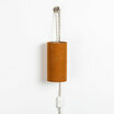 Cotton gauze Plug-in pendant lamp Stardust ochre with Cable B