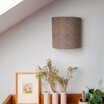 Fabric half lamp shade for wall light Octave