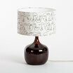 Terra Moka ceramic table lamp with shade Human Ø25