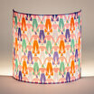 Fabric half lamp shade for wall light Sisters lit