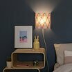 Wall lampshade Sisters lit with cable A
