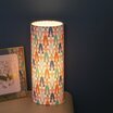 Cylinder fabric table lamp Sisters lit M