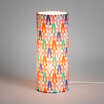 Cylinder fabric table lamp Sisters lit M