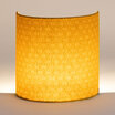 Fabric half lamp shade for wall light Hoshi moutarde lit