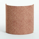 Fabric half lamp shade for wall light Octave rouge