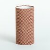 Cylinder fabric table lamp Octave rouge S
