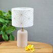 Natural porcelain table lamp with shade Maxi hoshi or Ø20