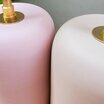 Bubble gum porcelain lamp base