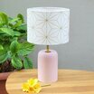 Bubble gum porcelain table lamp with shade Maxi hoshi or Ø20