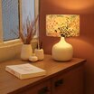 Terra Off-White ceramic lamp with shade Symphonie 25