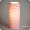 Cylinder fabric table lamp April 53 lit M