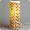 Cylinder fabric table lamp Hypnotic lit M