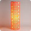 Cylinder fabric table lamp Flower power lit XXL