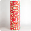 Cylinder fabric table lamp Flower power XXL