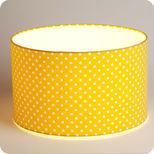 Drum fabric lamp shade / pendant shade Grain de moutarde