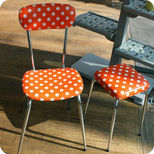 60's kitchen chair and stool
