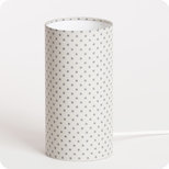 Cylinder fabric table lamp Pearl stars 