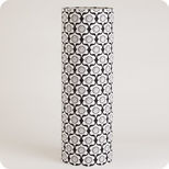 Cylinder fabric table lamp Black power