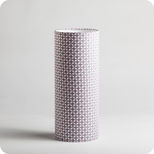 Cylinder fabric table lamp in Petit Pan fabric Hélium