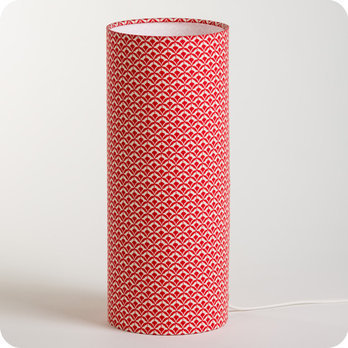 Cylinder fabric table lamp Aka M
