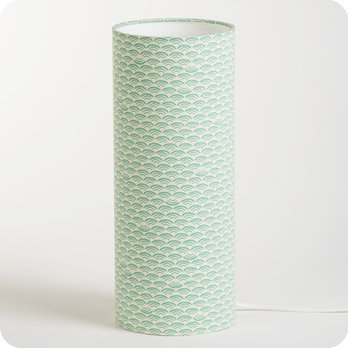 Cylinder fabric table lamp Shawa M