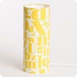 Cylinder fabric table lamp Stencil