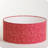 Drum fabric lamp shade / pendant shade Red stars