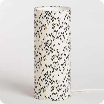 Cylinder fabric table lamp Twist M