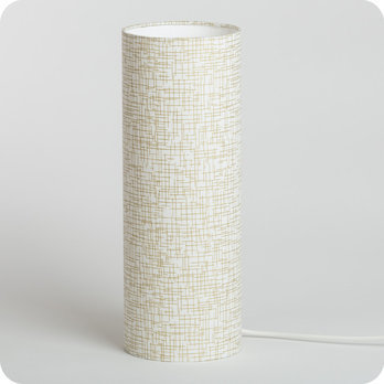 Cylinder fabric table lamp Glam L